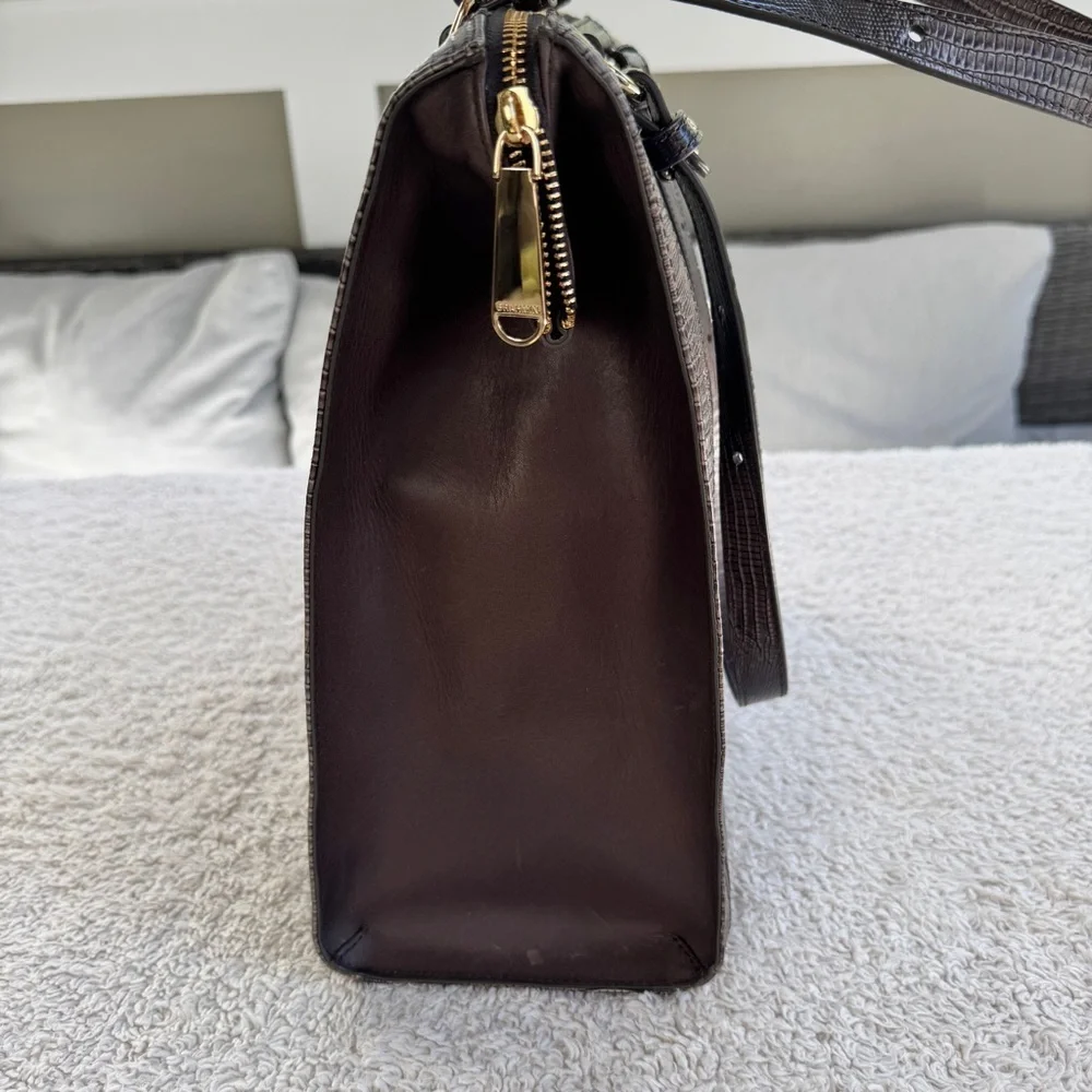 Brahmin Large Caroline Nightfall Leather Bag New with Tags